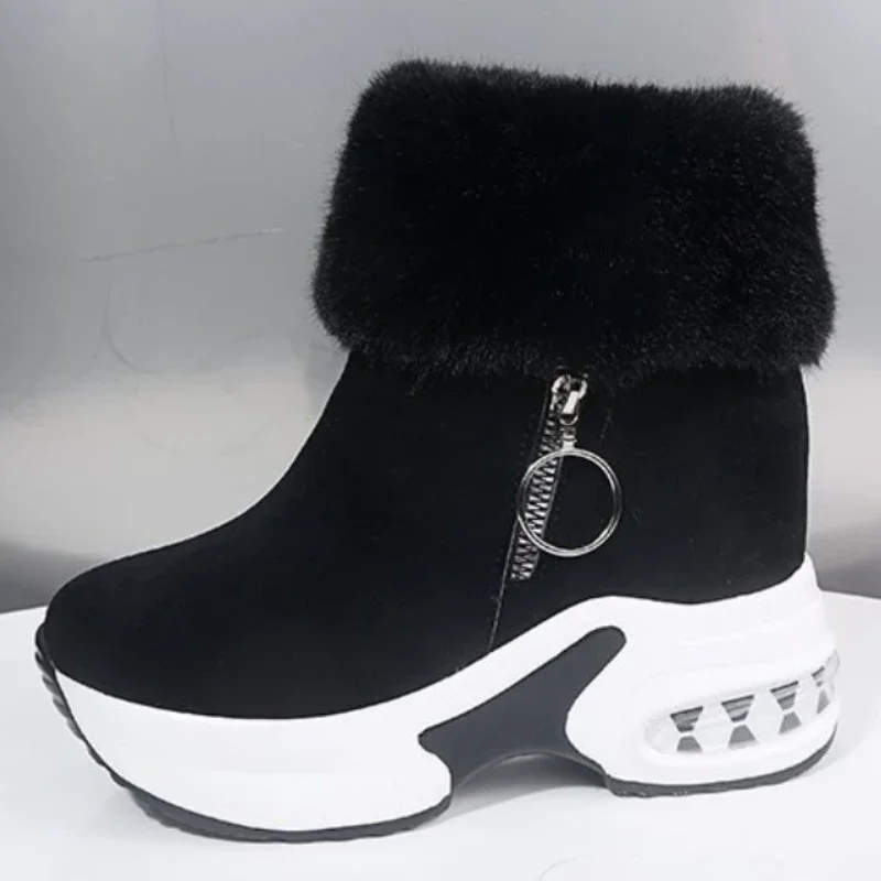 Winter Women Warm Sneakers Platform Snow Boots 2024 Ankle Boots Female Causal Shoes Ankle Boots for Women Lace-up Ladies Boots