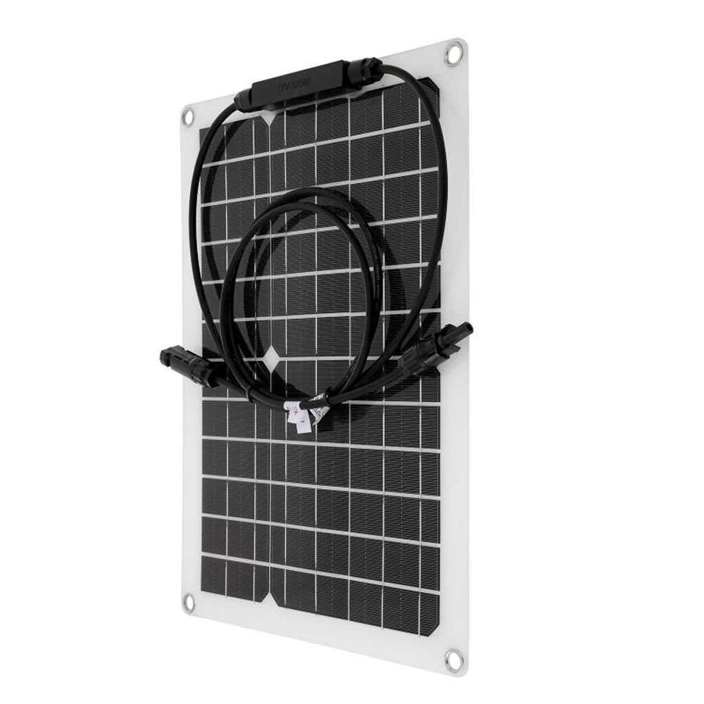 

50W Flexible Solar Panel Ultra-Thin 2mm Bendable IP67 Waterproof PV Outputs Stick-On Any Surface Perfect for Curved Roofs