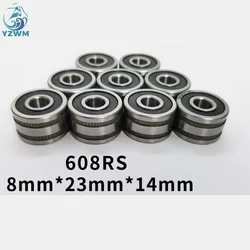 YZWM Miniature Deep Groove Ball Non Standard Bearing B8-23d Size 8 * 23 * 14 Automobile Generator Bearing Bearing Bearing Steel