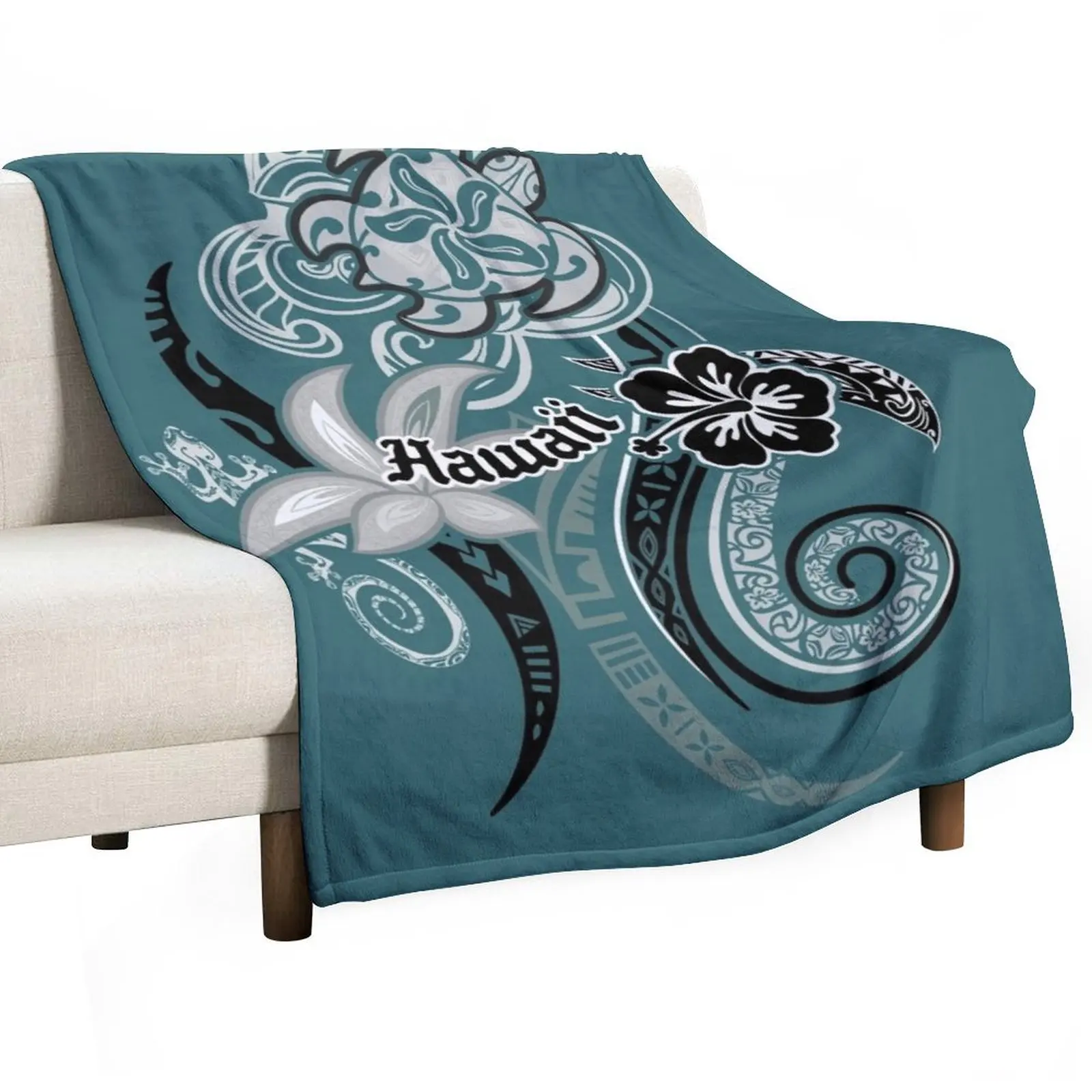 HAWAIIAN Tribal Threads Throw Blanket Sofa Throw for sofa Sofa Blankets