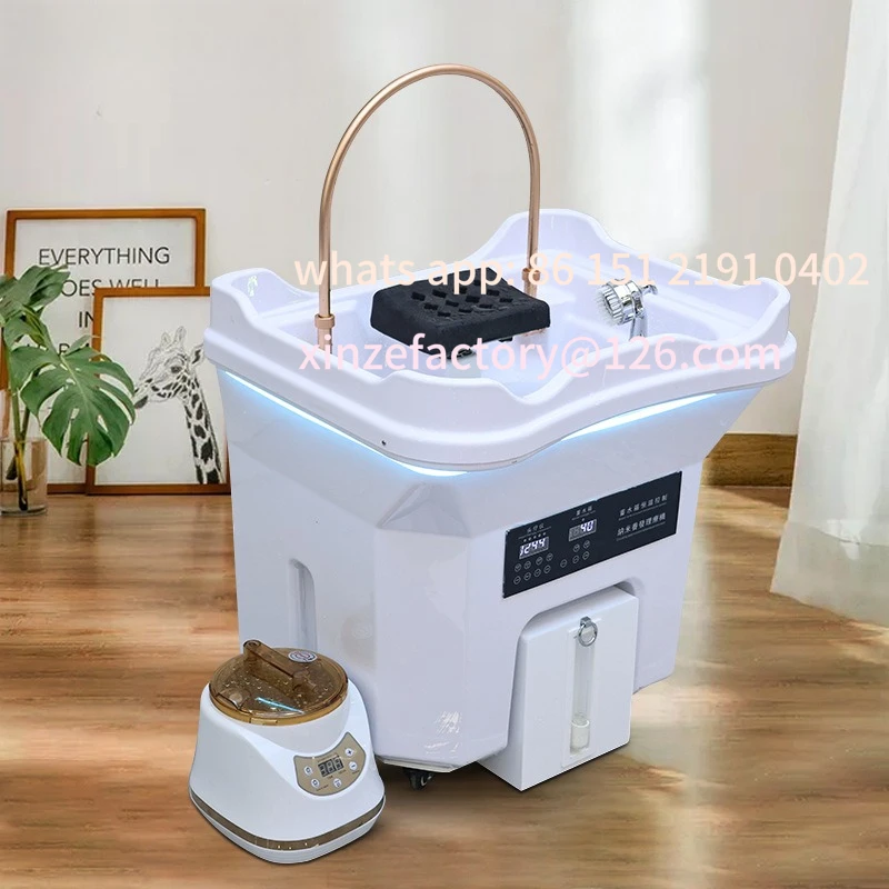 

Customizable Barber Shop Portable Hair Treatment Basin Essential Mobile Fumigation Basin Hair Salon Shampoo Basin