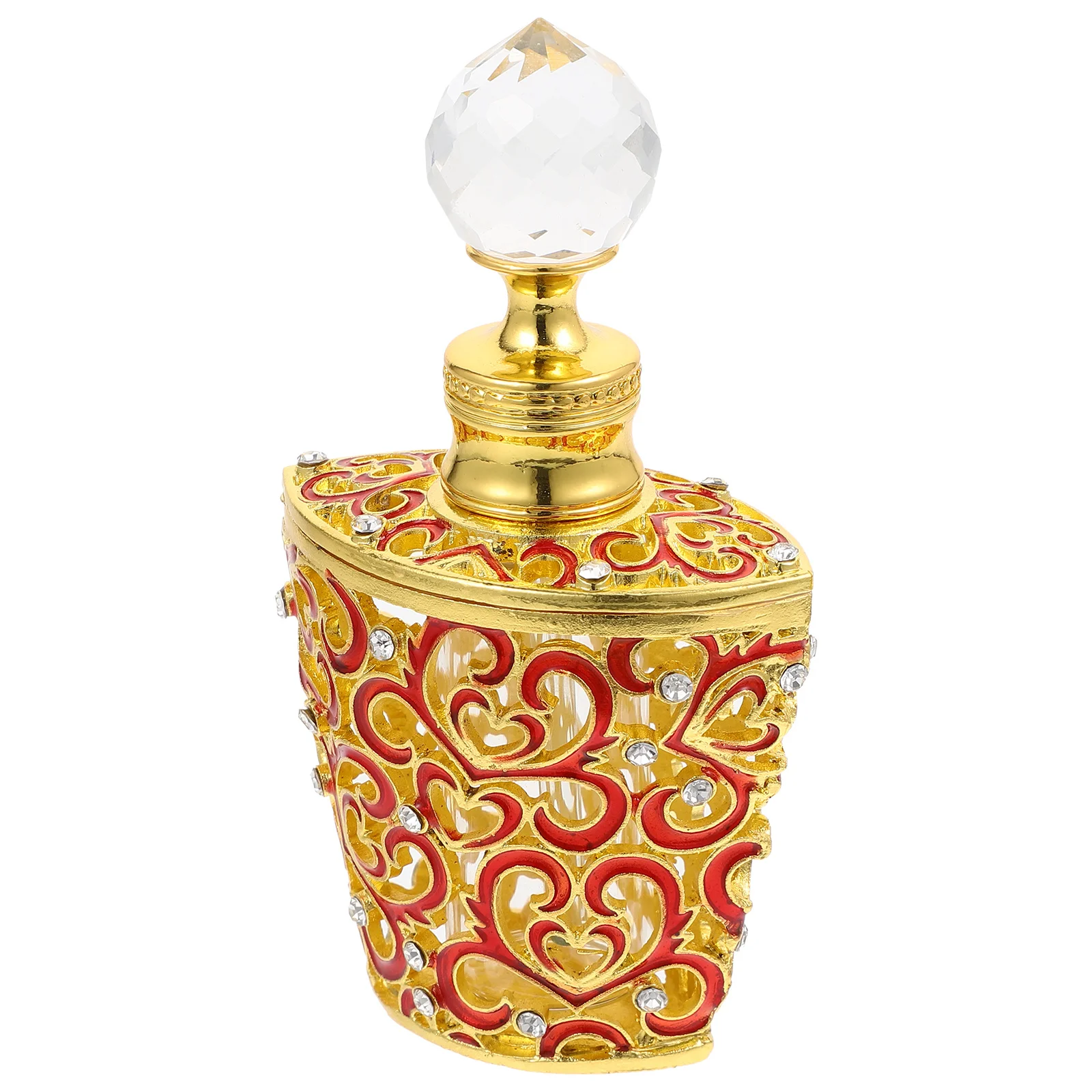 

Glass Vintage Perfume Bottle Empty Decorative Arabian Style Refillable Essential Oil Storage 10ml Perfume Bottles