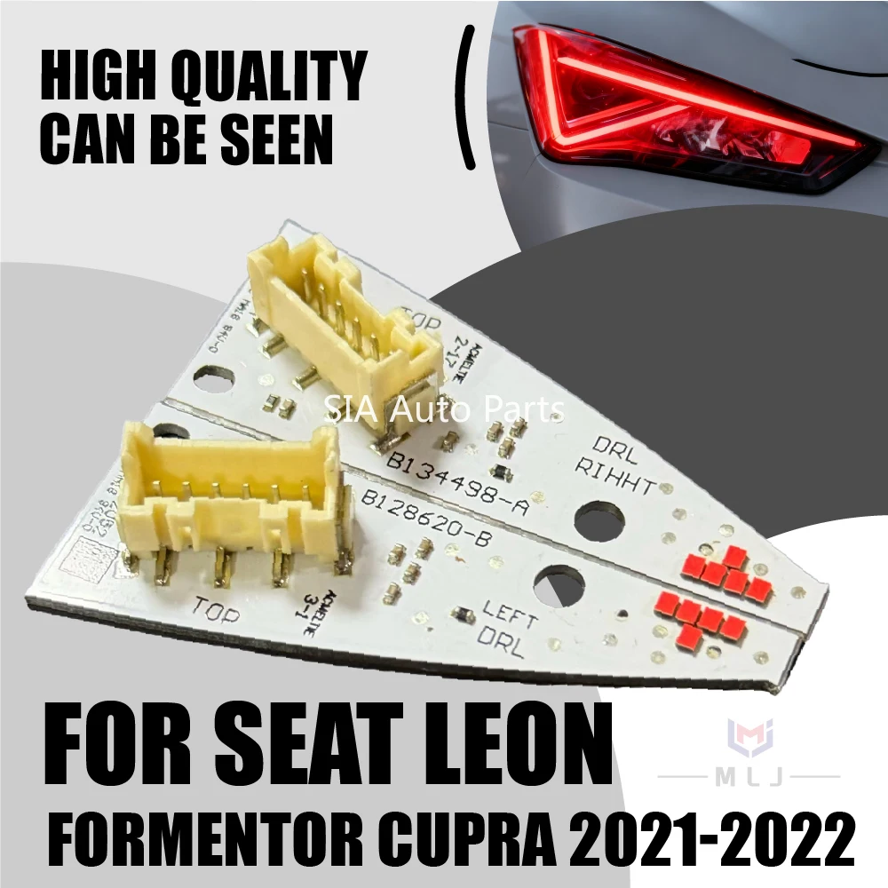 

NEW FOR SEAT LEON FORMENTOR CUPRA 2021-2022 Car LED Chip daytime running lights LED board light DRL module Angel Eyes red
