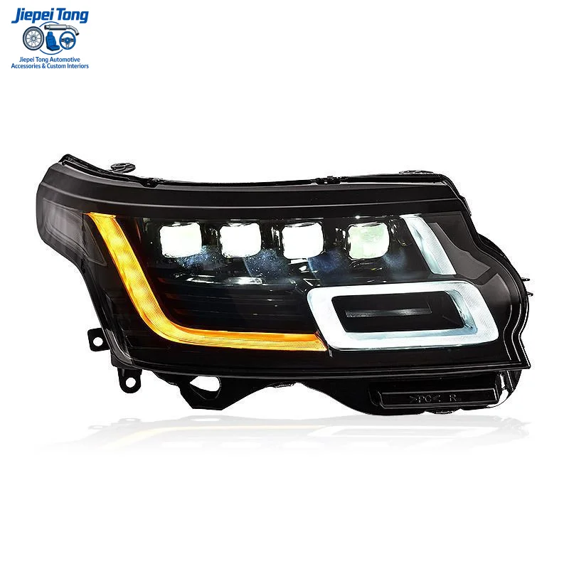 Suitable for 2014-2017 Range Rover Executive Edition Headlight Assembly Old Modified New LED Daytime Running Light Lens Headligh