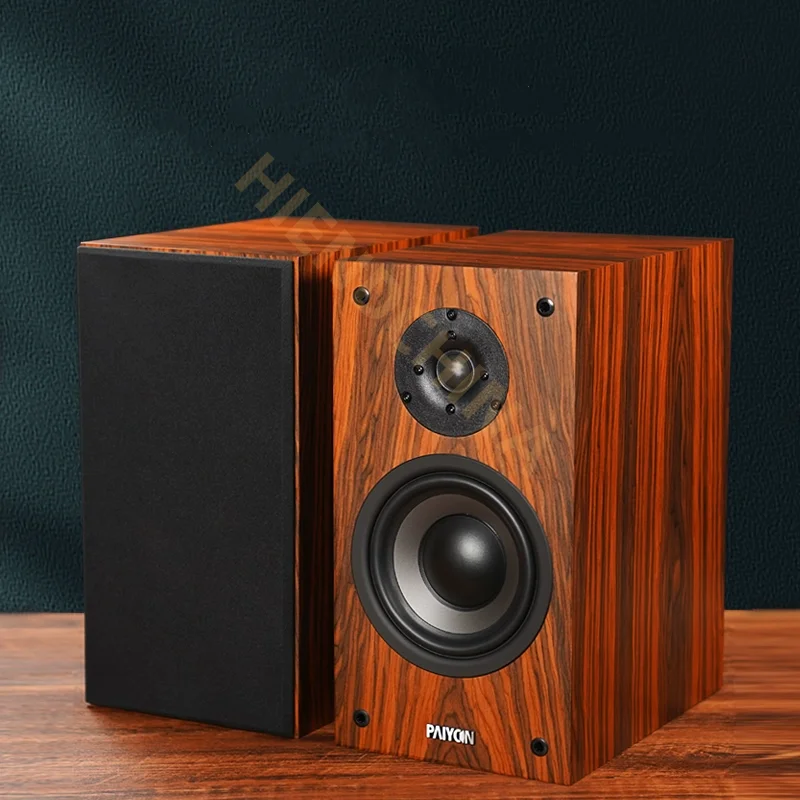PY-01 2.0 Altavoces pasivos de estantería Sistema de audio doméstico de madera de grado audiófilo de alta fidelidad de 6,5 pulgadas
