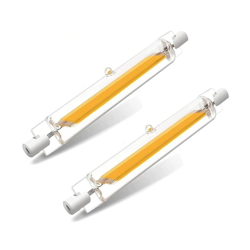 Kit de lampes à intensité variable R7S LED, 118mm, 20 W, ampoules LED R7S, kit de remplacement pour ampoules halogènes 200 W, blanc chaud, lot de 2