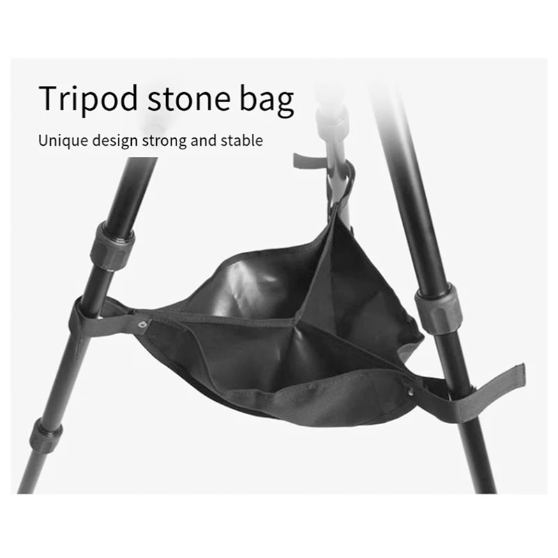 حقيبة حجرية ثلاثية القوائم شديدة التحمل، حامل ثلاثي القوائم، حامل مثبت، كيس رمل حجري للتصوير الفوتوغرافي، متين وسهل التركيب، سهل الاستخدام