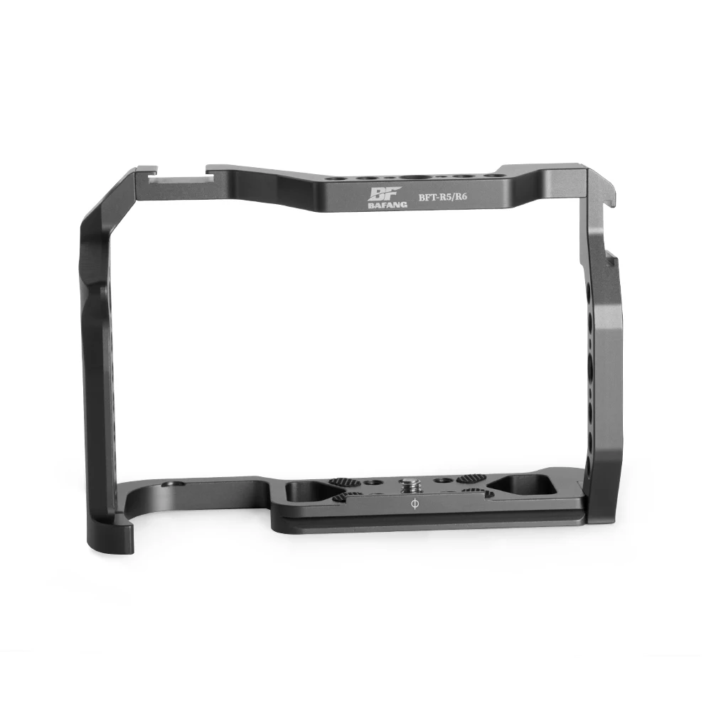 BAFANG CNC Aluminum DSLR Camera Cage Kit Extension Frame with Cold Shoe for Canon R5 R6 R5C DSLR Camera