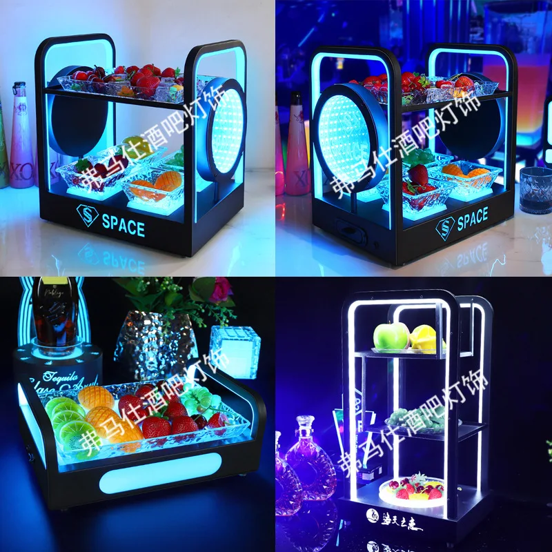 

Специальное блюдо для фруктов в баре, двухслойная дверная рама KTV, тарелка для закусок из сухофруктов, двухслойная дизайнерская витрина