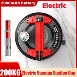 Professional Electric Vacuum Glass Suction Cup Tile 200kg Strong Suction Chuck Heavy Duty Lifter Sucker Granite Manual Lifting