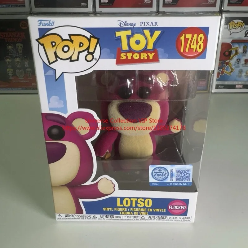 

Funko Pop Disney Toy Story Lotso Flocked Exclusive Vinyl Figure Brand New Item with Protector Perfect for Collection and Display
