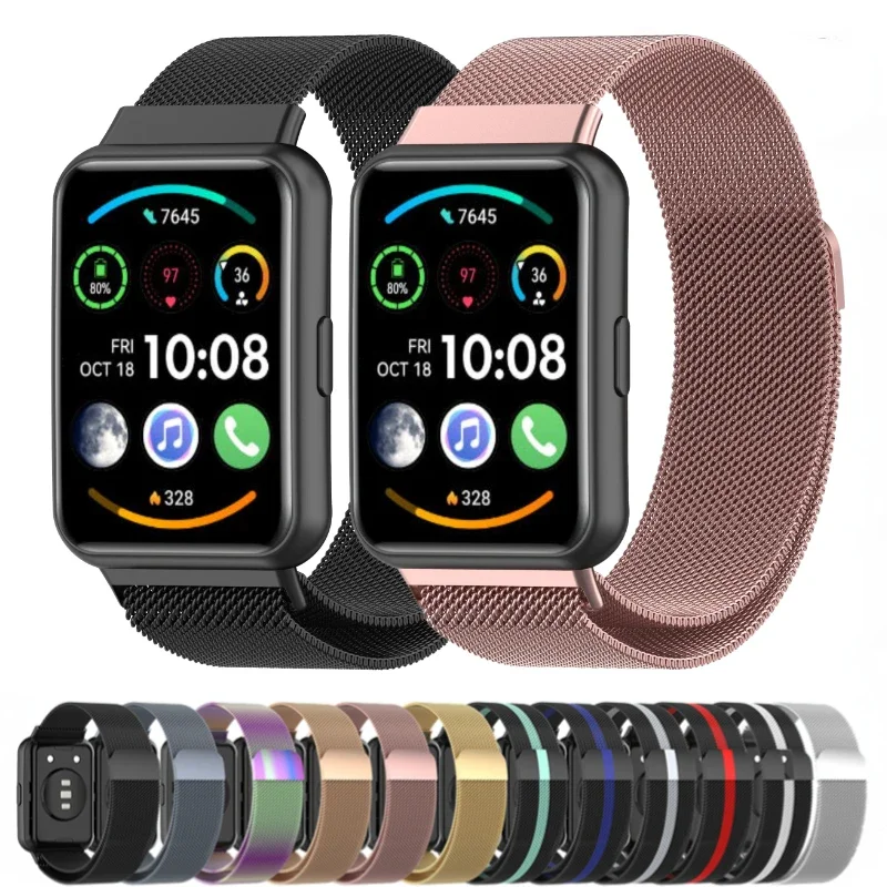 

Milanese Band For Huawei Watch Fit 2 Strap Sport Metal Magnetic Stainless Steel Bracelet For Huawei Watch Fit 2 Accessories Belt