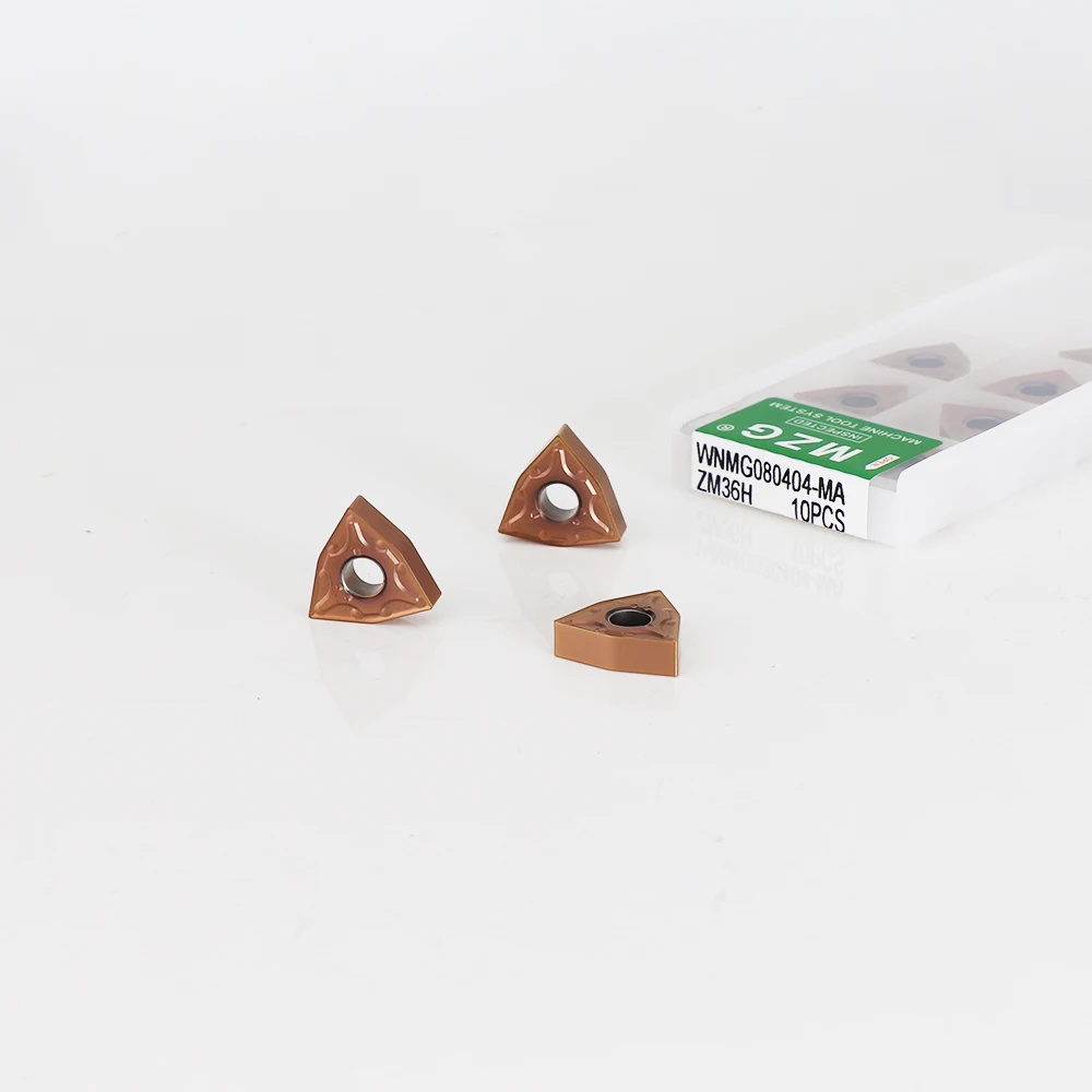 MZG 10pcs WNMG 080404 080408 080412 MQ MA MS CF SM Carbide Inserts turning tool CNC Cutter lathe For stainless steel