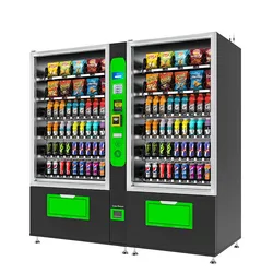 Refrigerated Combo Vending Machine for Foods and Drinks Cola Large Capacity Smart Snack Vending Machines Self Service Food Kiosk