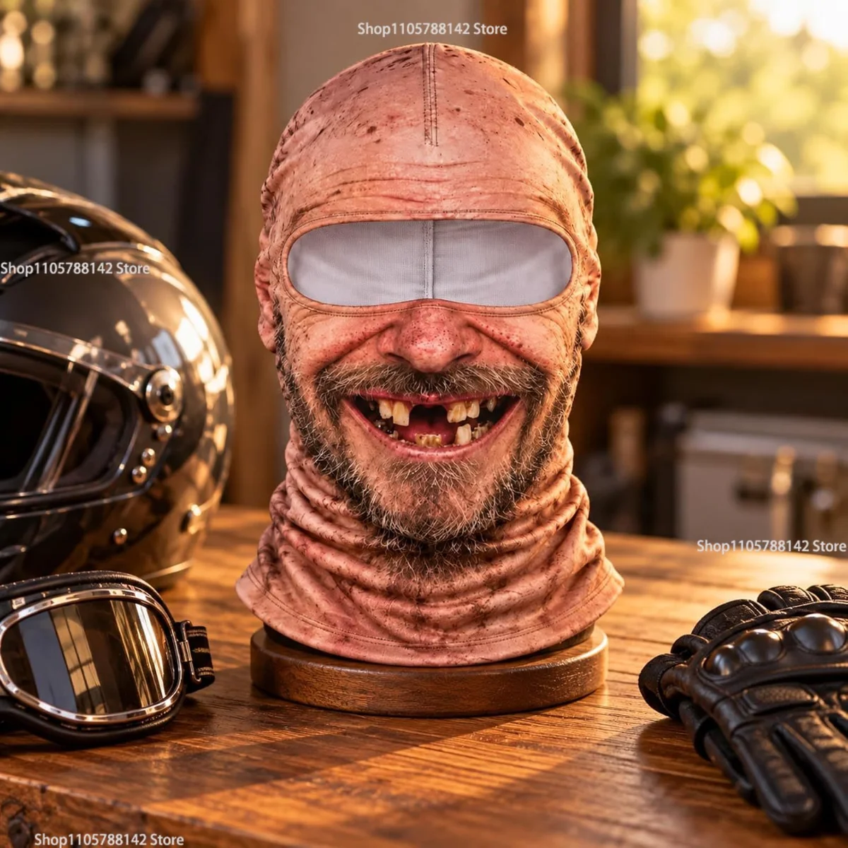 Old Man Ski Mask Funny Face Full Faces Winter With Neck Coverage,Novelty Winter Face Cover for Skiing Outdoor Parties Gifts 4