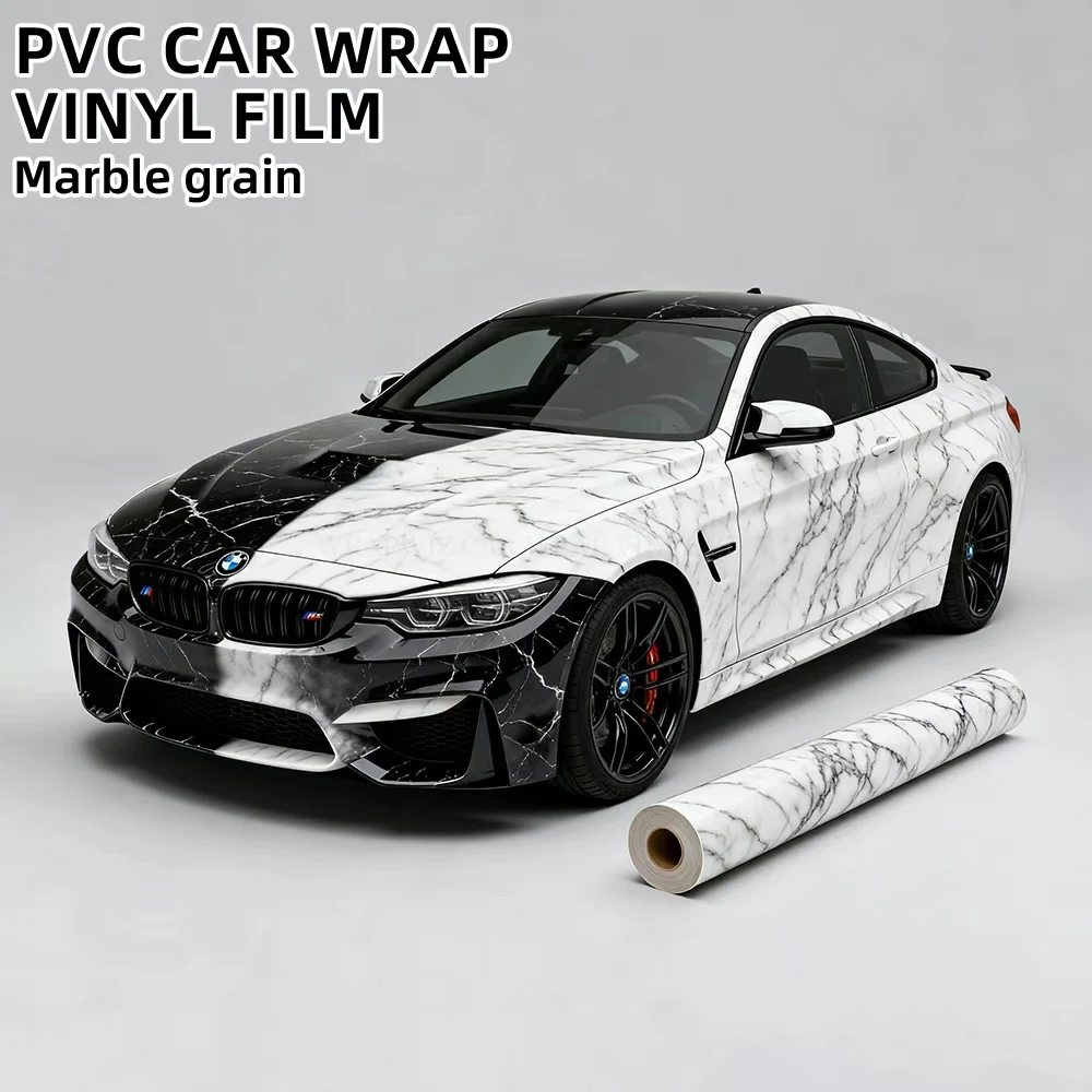 

High Gloss Marble PVC Car Wrap Film Decorative Vinyl Wrap With Realistic Pattern For Vehicle Restyling