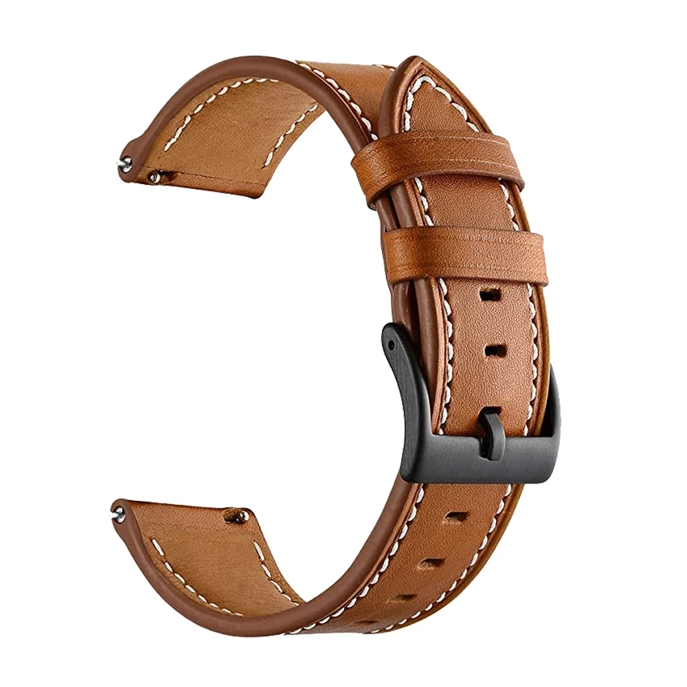 Honor GS Pro /GS 3 3i Bracelet 20 22MM Leather Watchband For Honor Magic Watch/ 2 42mm 46MM Strap Band Honor ES Correa Band
