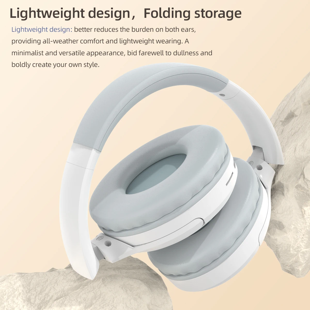 Headset Over-Ear Hood Wireless Bluetooth Earphones 5.3 Gaming Sports Earphone bluetooth Music Headphone High Fidelity Foldable