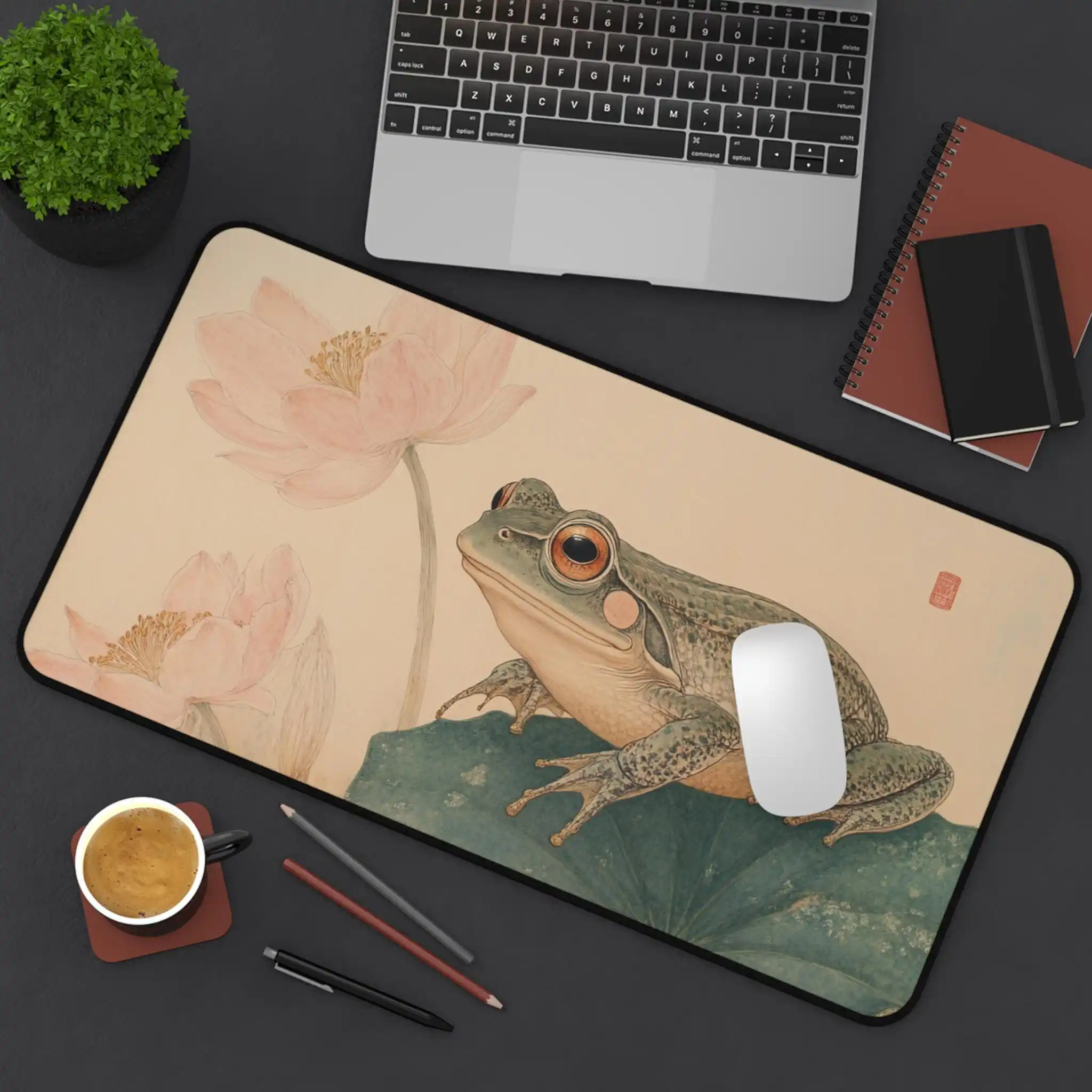 

Cute Frog Game Desk Pad, Cute Anime Frog Mouse Pad, XXL Non-Slip Waterproof Gaming Mouse Pad, Perfect Gift for Friends