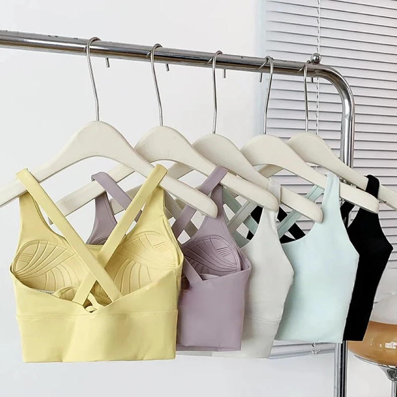 

Женский противоударный универсальный спортивный бюстгальтер высокой интенсивности для бега, йоги, фитнеса, профессиональный топ с обнимашками на все сезоны