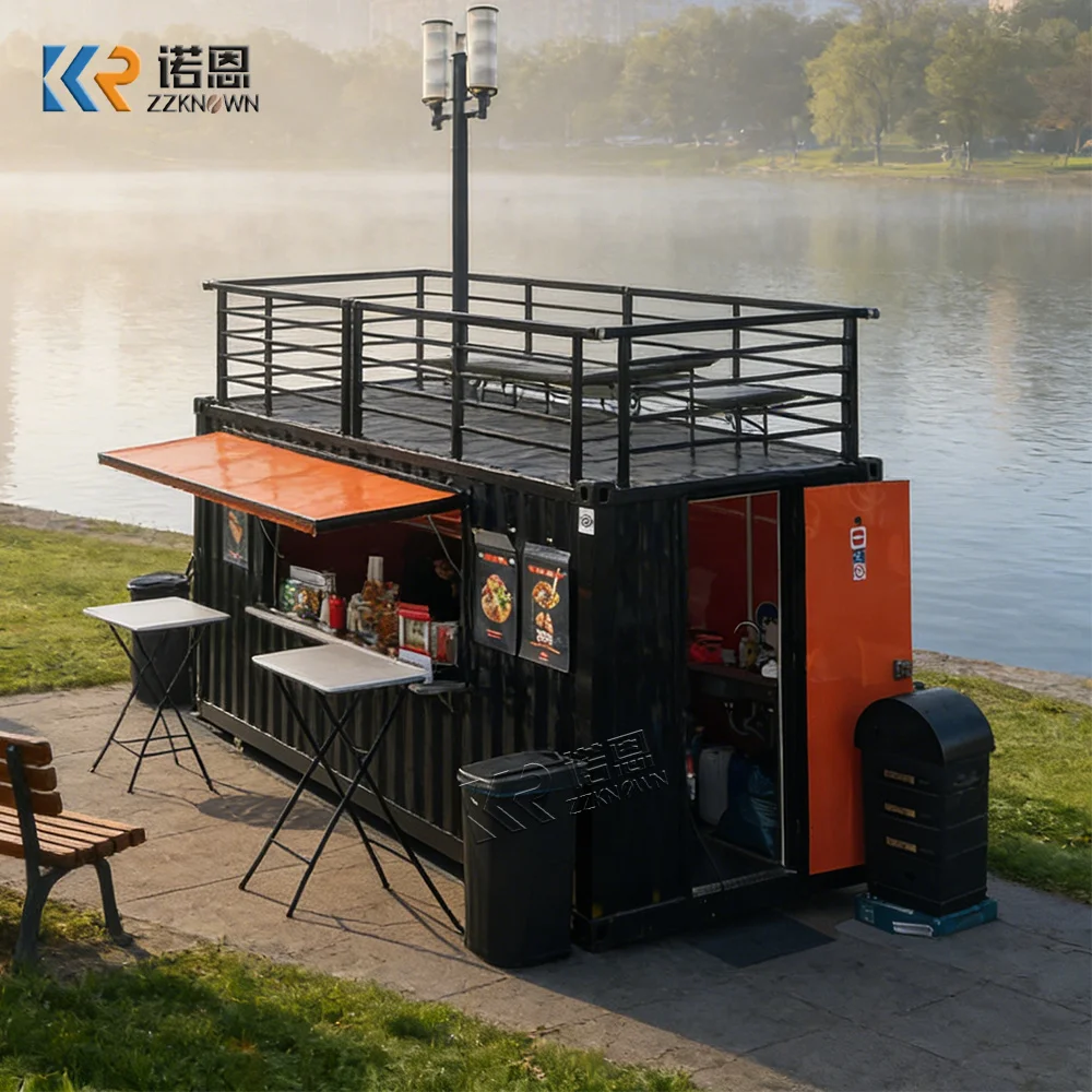 

Customizable Container Restaurant Bar Food Kiosk Prefabricated Luxury Shipping Container Bar Fast Food Restaurant For Sale