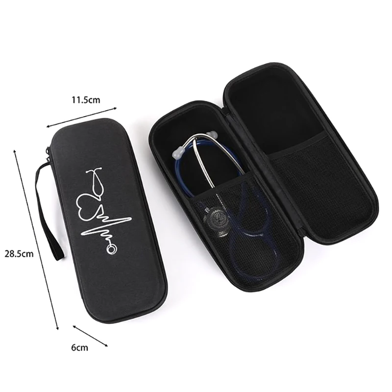 Portable Empty Non-woven Emergency Bag Multifunctional Stethoscope EVA Storage Bag Home Square Hard Shell Medical Storage Box