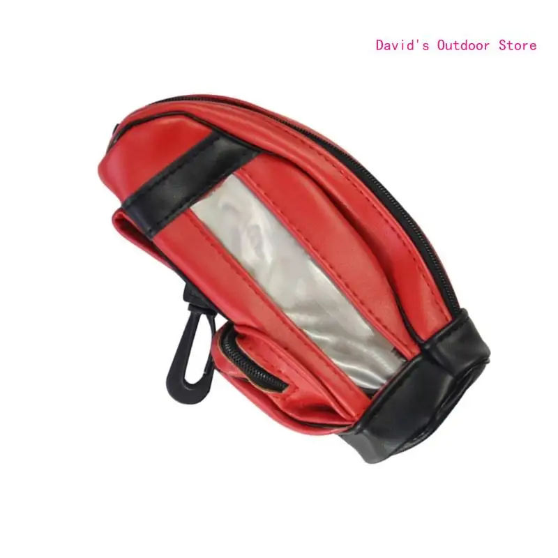 Bolsa para pelota Golf cuero PU, bolsa almacenamiento portátil, bolsa transporte para pelota Golf, impermeable,