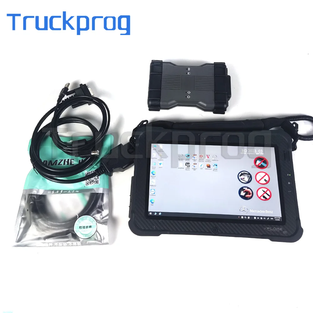 for MB Star C6 VCI Mutiplexer SD Connect Code Reader Xentry DAS WIS EPC for Benz FUSO Cars Trucks Diagnostic Tool+Xplore Tablet