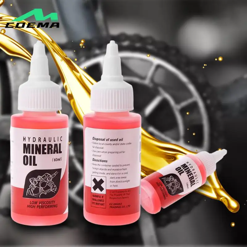Nuovo sistema di olio minerale per freni per biciclette liquido da 60 ml per mountain bike per 27RD liquido per olio per freni a disco idraulici per bici