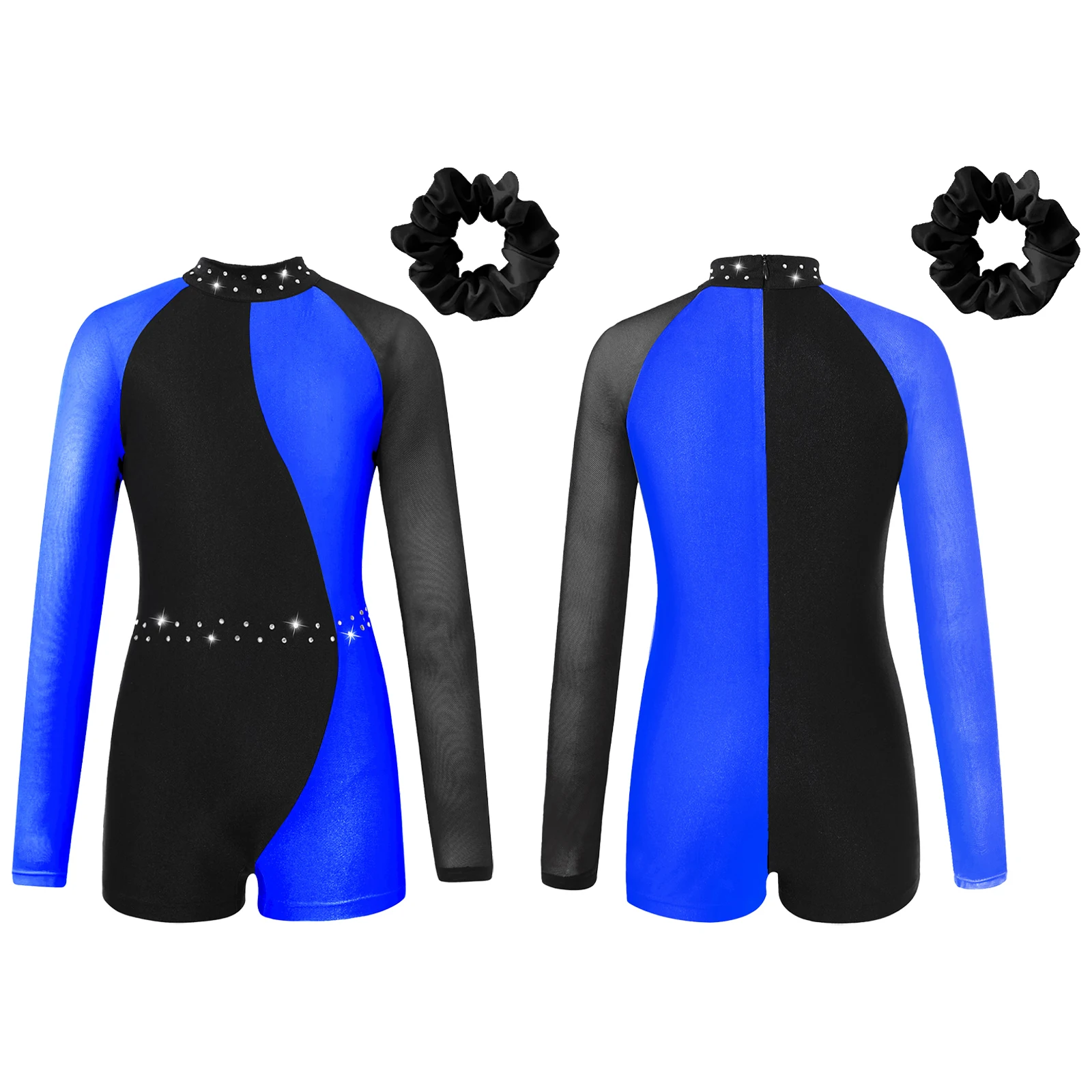 

Kids Jazz Dance Costume Girls Rhinestones Ballet Tutu Dance Leotard Acrobatics Gymnastics Jumpsuit Dancewear Children Clothes