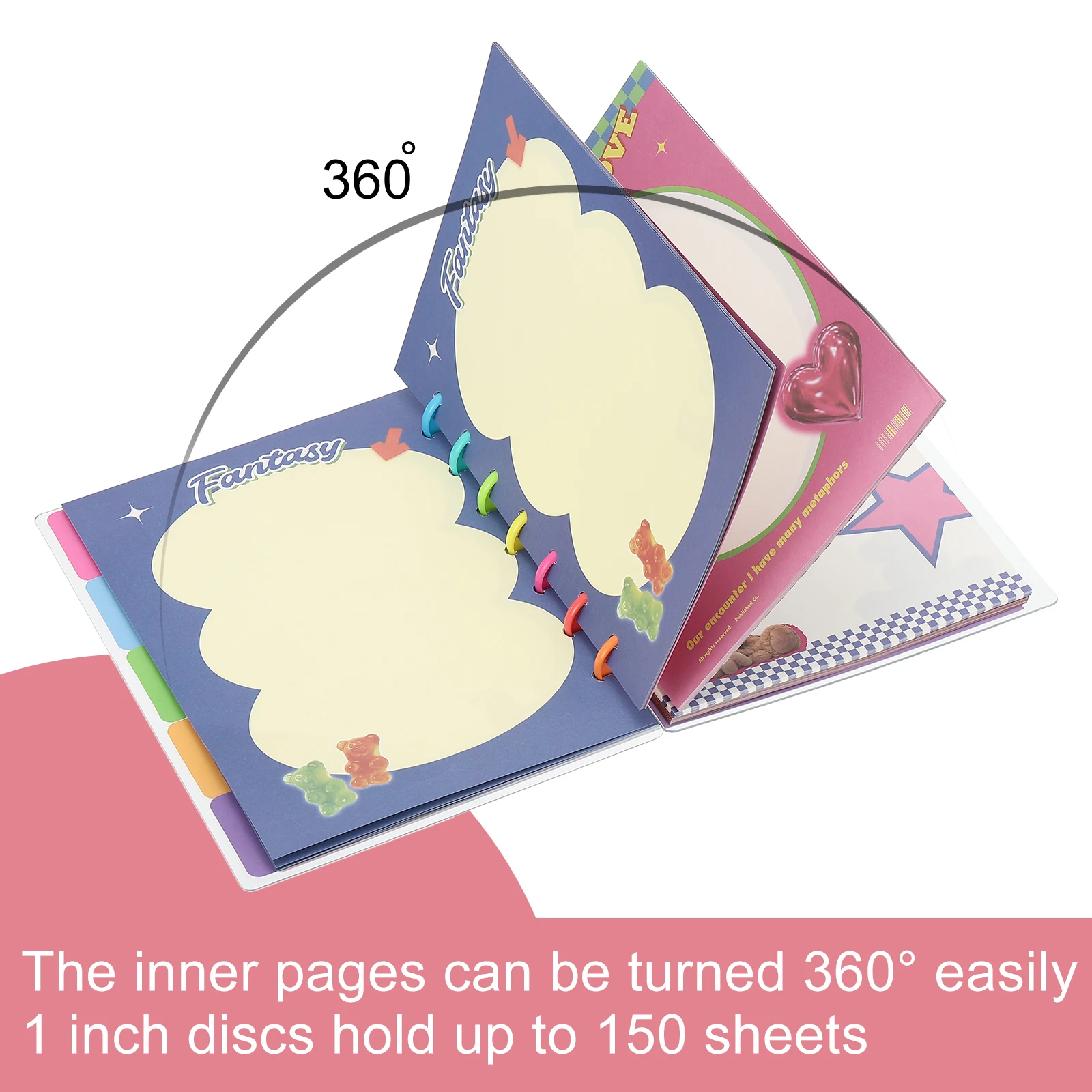 22Pcs 28mm/35mm Plastic Round Book Binding Discs Discbound Expansion Discs Plating Round Binder Rings for DIY Notebook Planner