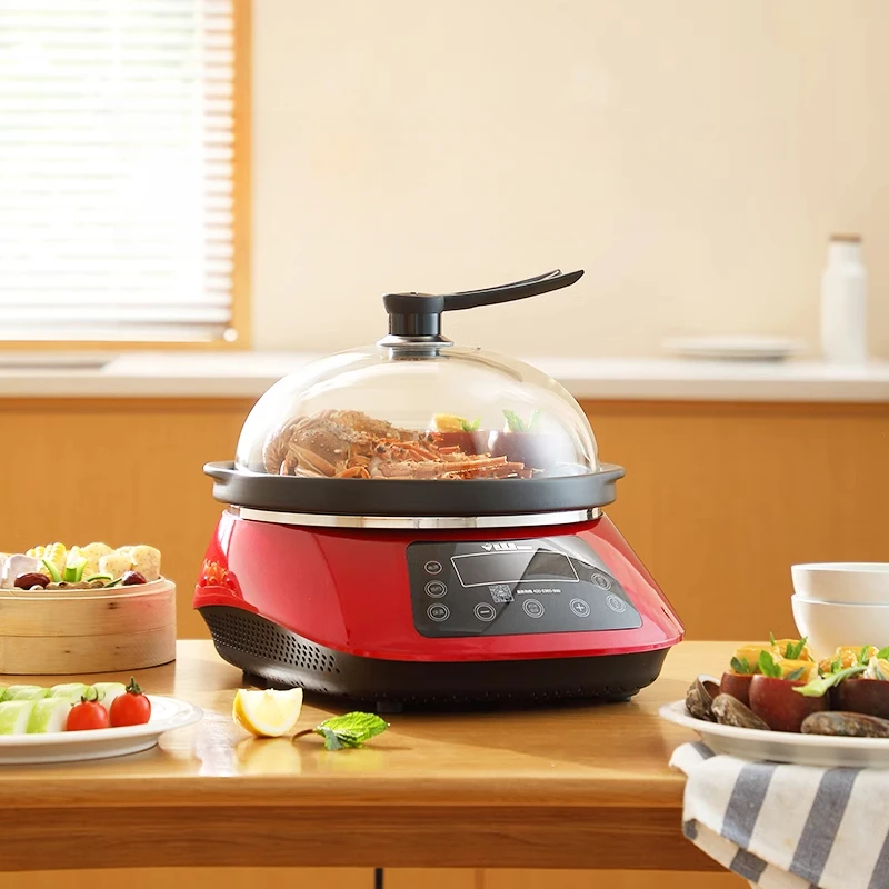 

Seafood Steam Pot Multifunctional Steamer Household Fast and Intelligent Electric Steamer Hot Pot Cooking Integrated Pot