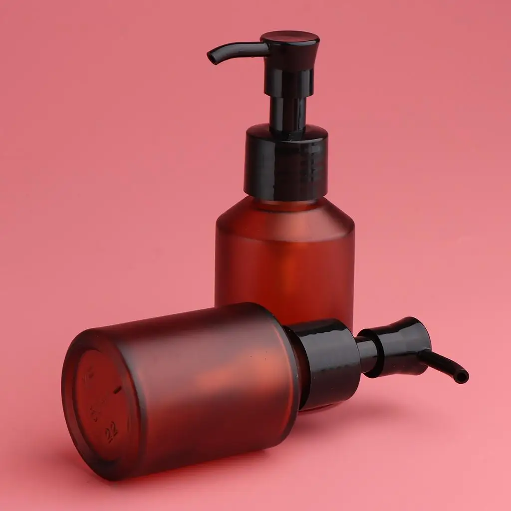 

Empty Cosmetic Bottle Glass Pump Spray Refillable Lotion Container Leak Proof for Makeup Toner Serum