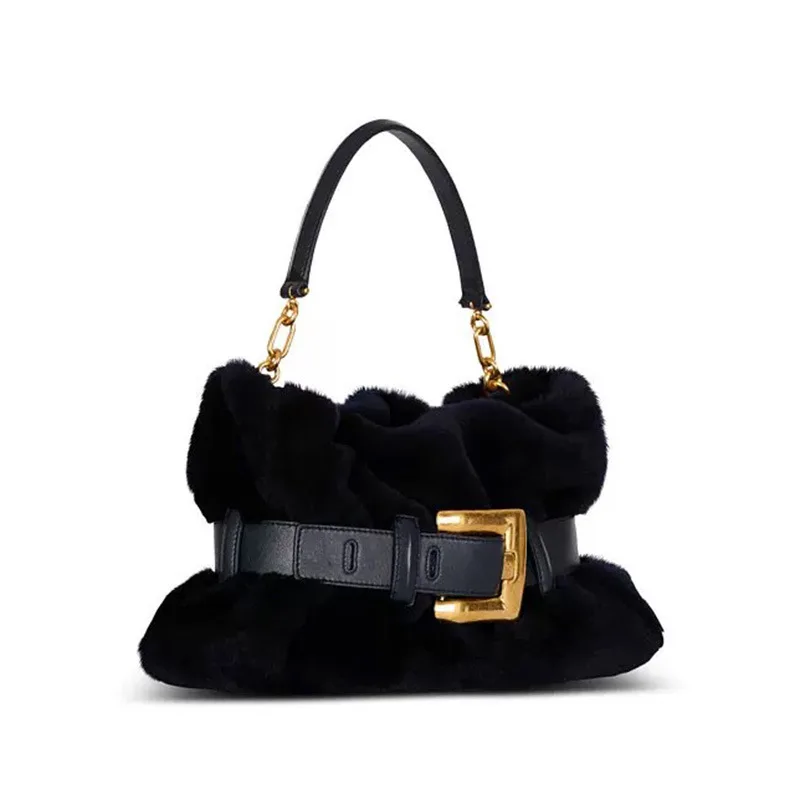 กระเป๋าสะพายไหล่แฟชั่นสุดฮิต ดีไซน์หรูหรา สไตล์เรโทร กระเป๋าถือสุดเก๋สำหรับงานปาร์ตี้ พร้อมหัวเข็มขัด สายสะพายข้าง เหมาะสำหรับการเดินทาง