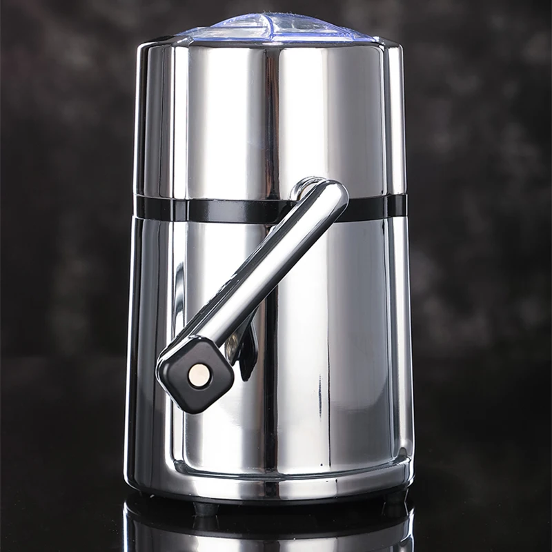 ماكينة حلاقة الثلج المنزلية الصغيرة كسارة مخروط الثلج المحمولة دليل سحق آلة الجليد المقلية عصير كتلة الجليد آلة التقطيع