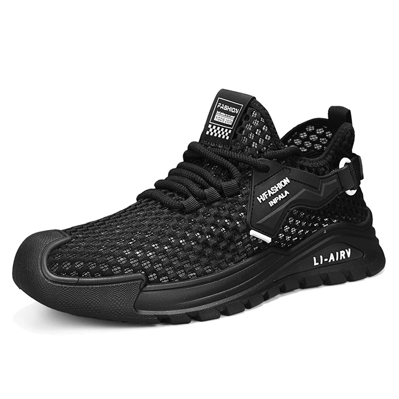 

Men's motorcycle shoes, breathable mesh sports shoes, running mesh shoes, fashionable and trendy casual shoes