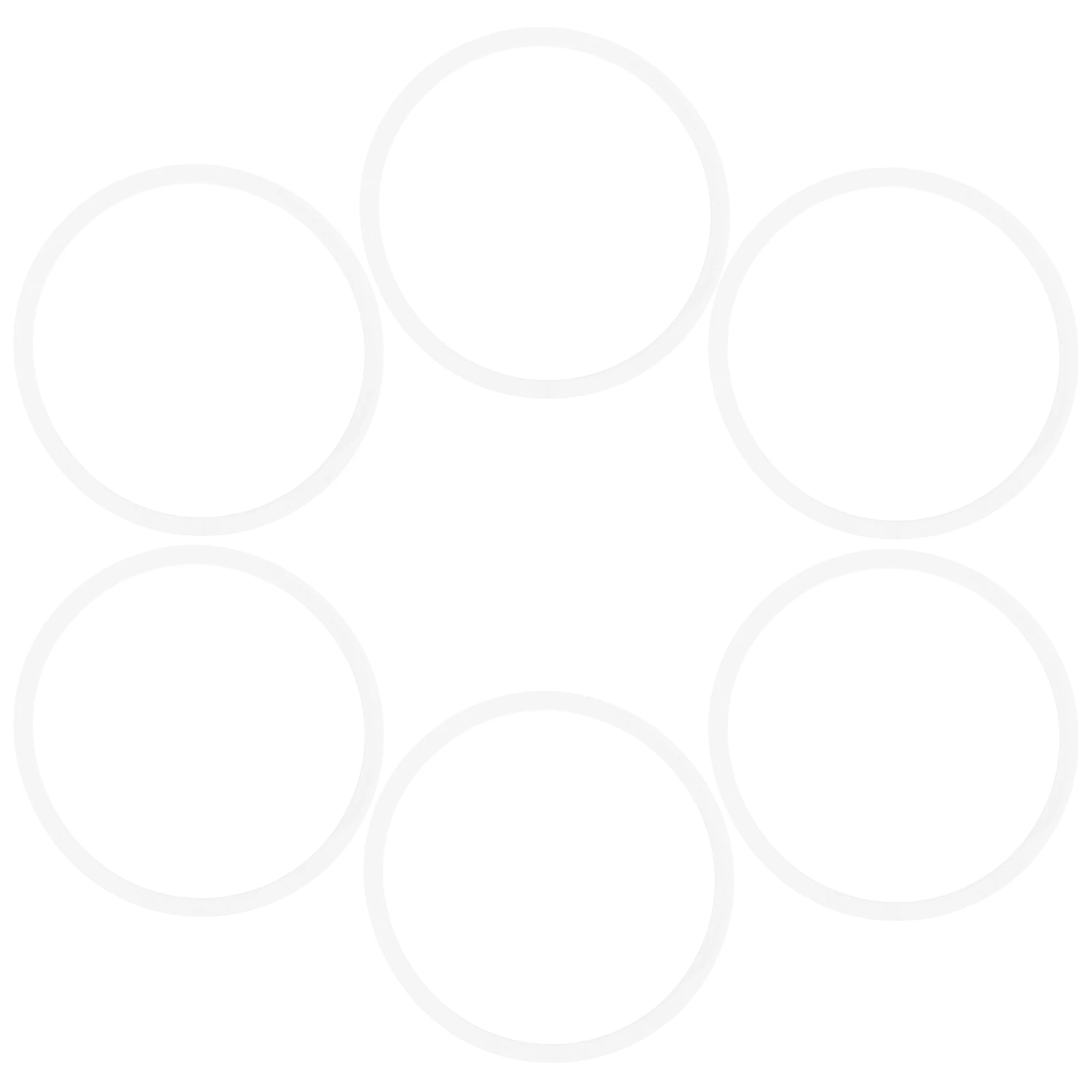 

6 шт., сменная прокладка для чашки, аксессуары для бутылок, эластичное изолированное кольцо, уплотнительные кольца, белый аксессуар