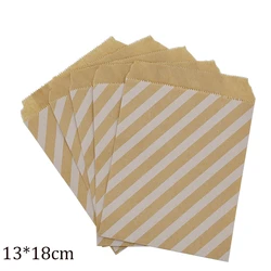 Striped Grid children's Birthday Gift Bags Packing Christening