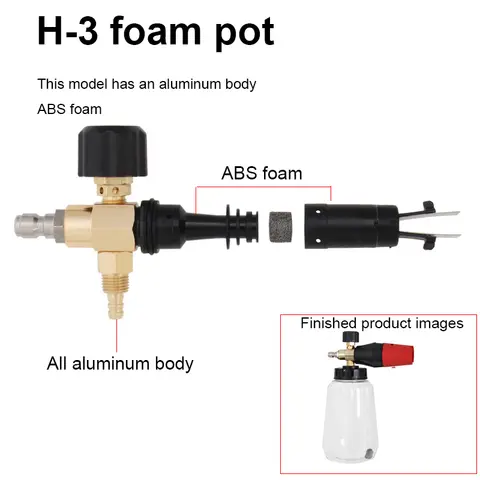 Manufacturer Direct Selling High-Pressure Foam Spray Can With Adjustable Big Mouth PA Cleaning Gun Car Washer Professional Foam 10 best sales snowfoam - №8