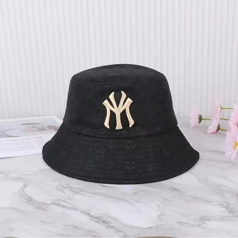 Summer Fashion Letter Embroidery Unisex Bucket Hat Men Women Outdoor Beach Travel Sport Cap High Quality Adult Sunscreen Sun Hat