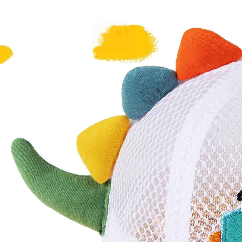 Summer Kids Bucket Hat Cute Dinosaur Cartoon Sun Hat for Boys Girls Wide Brim Outdoor Beach Hat With Adjustable Chin Strap