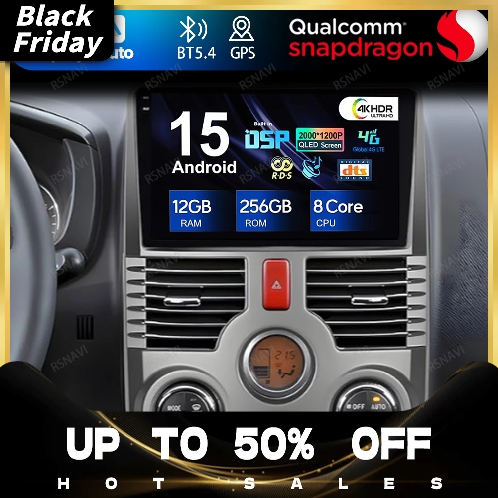 Android 15 For Toyota Rush DAIHATSU TERIOS Stereo QLED Car Radio Head Unit Wireless Carplay Auto Multimedia GPS 4G LTE Autoradio