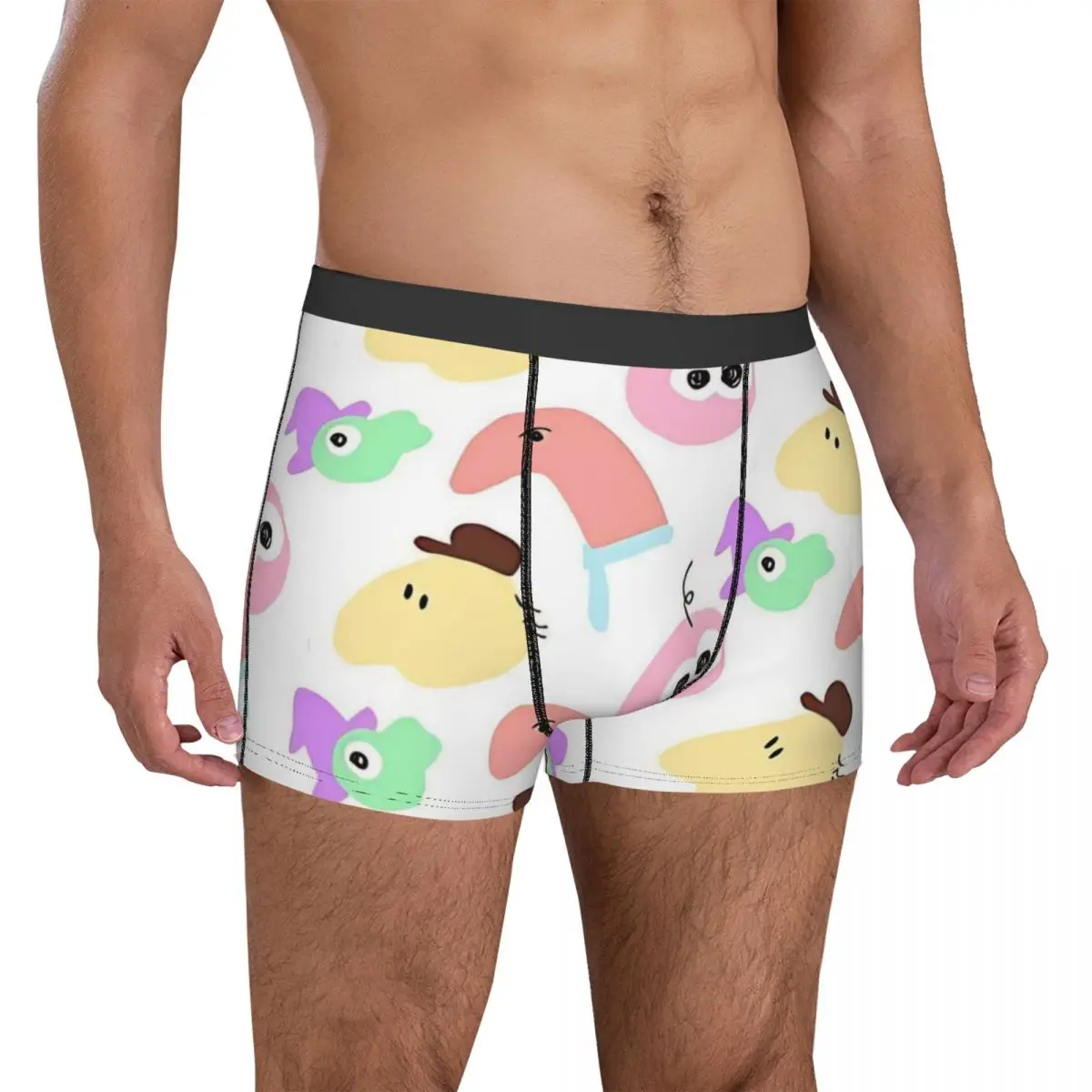 Smiling Friends Minimal Pattern Shorts Briefs Underwear Hot Sale Man Classic Boxer Shorts Customs Oversize Panties