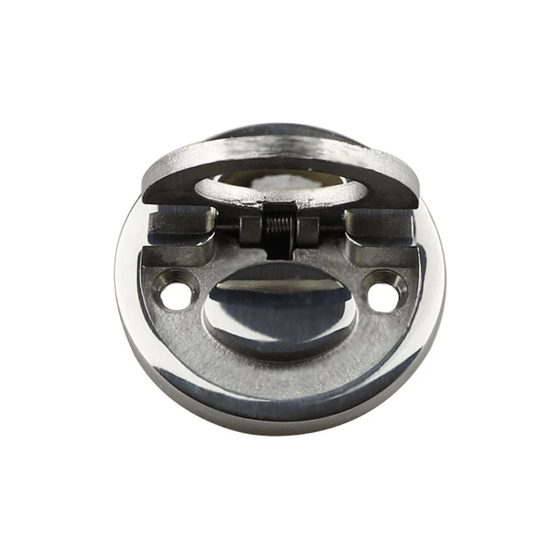 Professional Marine Round Flat Pull Lift Ring Handle Hatch Lock Locker Cabinet Hardware Accessories