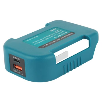 fast  phone charger rack for Makita 14.4V 18V BL1840 BL1850 BL1860  PD 22.5W QC3.0  USB C USB 5V port