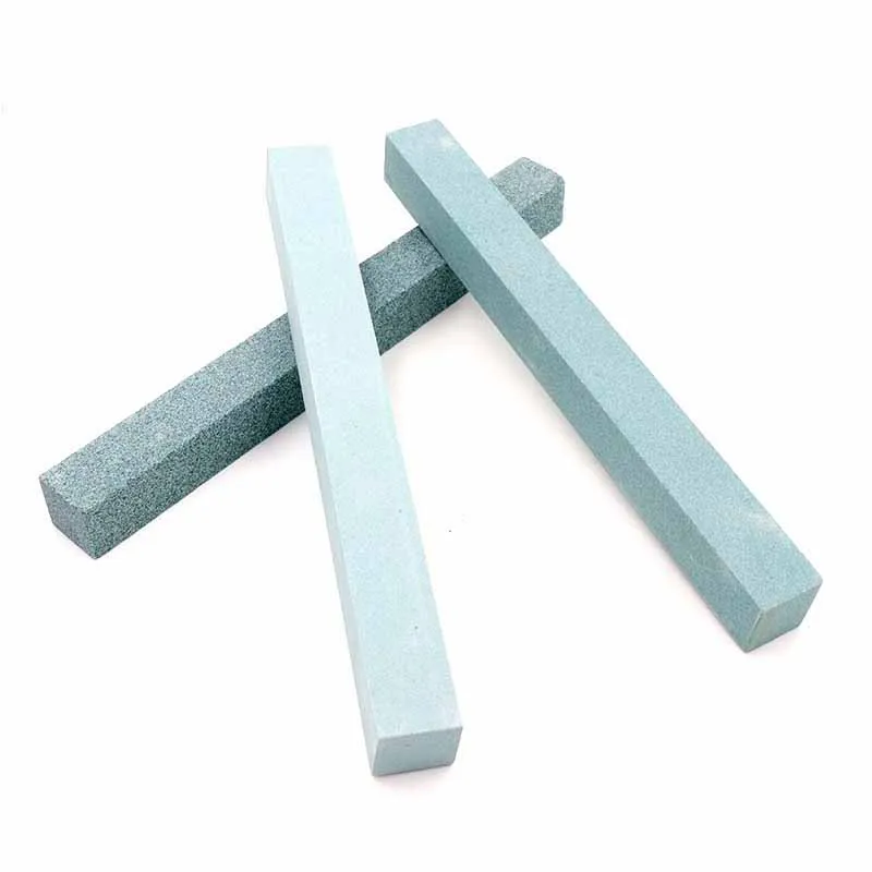 Knife Sharpener Sharpening Stone Green Silicone Carbide Oil Stone Bar  80-1200 Grit Fine Polish Grinding Ceramic Jade Metal