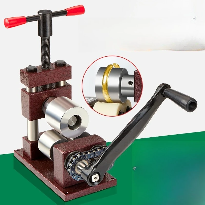 

Gold and silver ring bracelet rolling machine, small jewelry bending machine