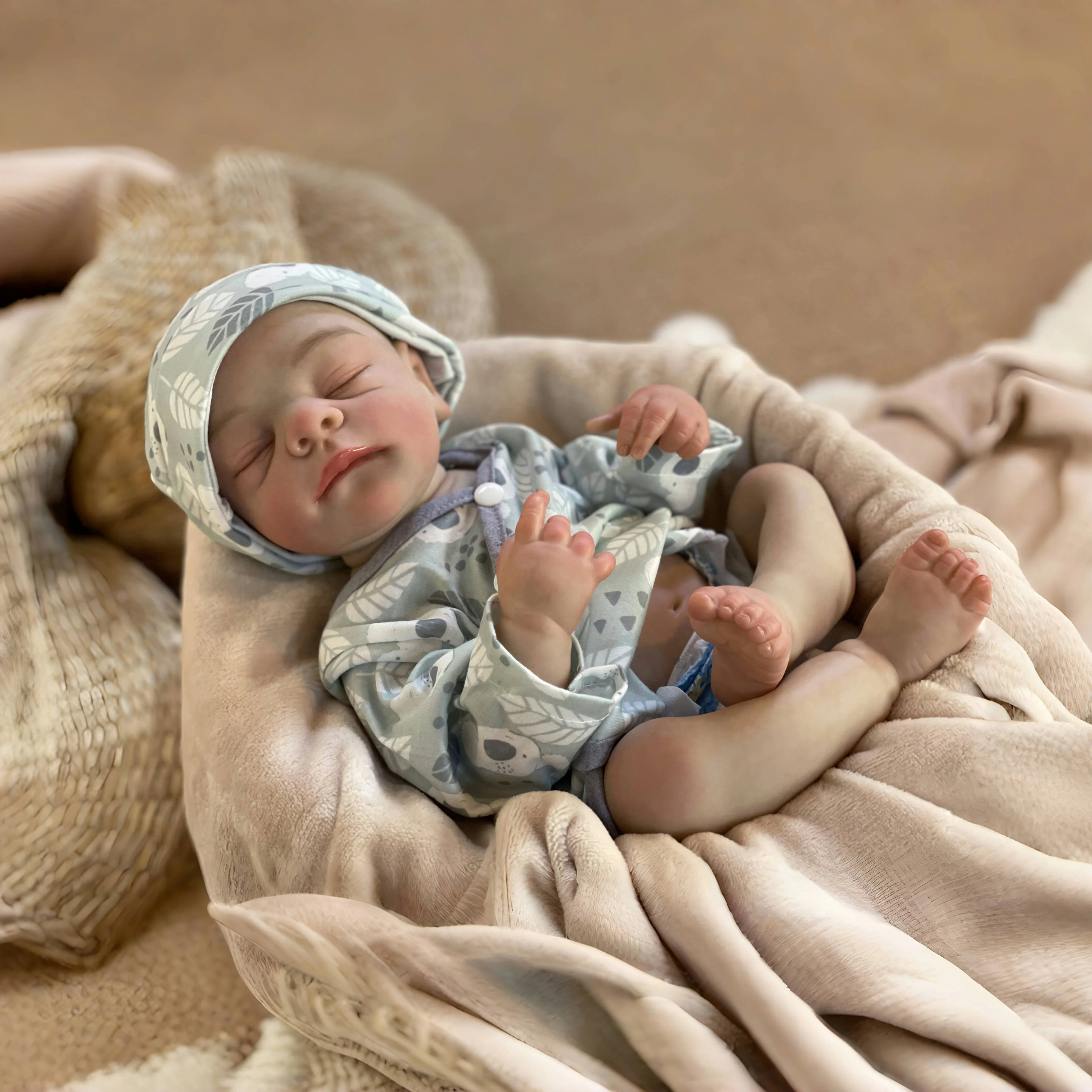 48cm ganze Vinyl Junge wieder geborene Baby puppen wasserdichte Ganzkörper Silikon Vinyl Puppe hand gefertigte bemalte Puppe Spielzeug für Kinder Geschenk Muñecas