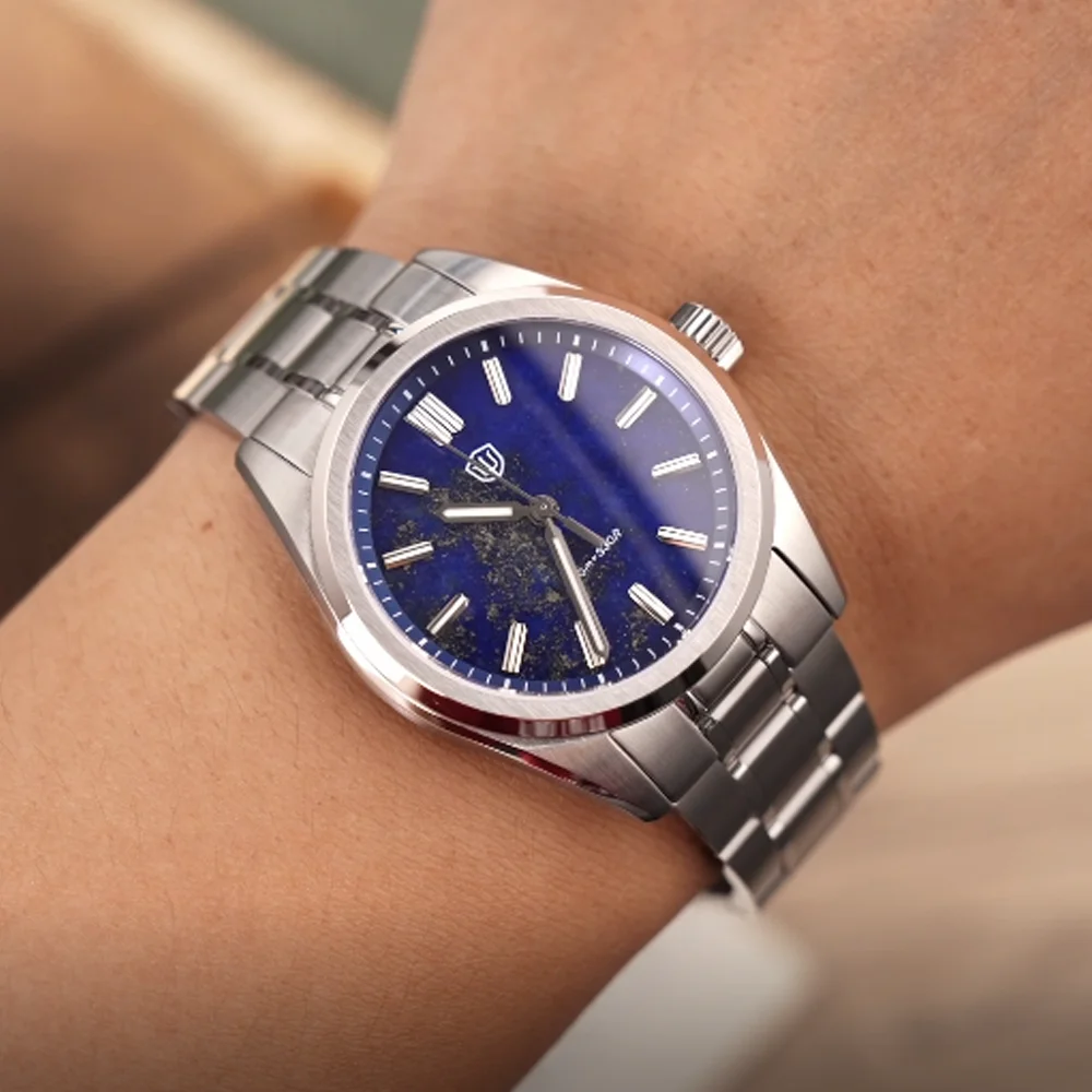 Watchdives WD0003B اللازورد ساعات كوارتز فاخرة VH31 الياقوت كريستال مضيئة 100 متر مقاوم للماء 39 مللي متر ساعات عالية الجودة #3