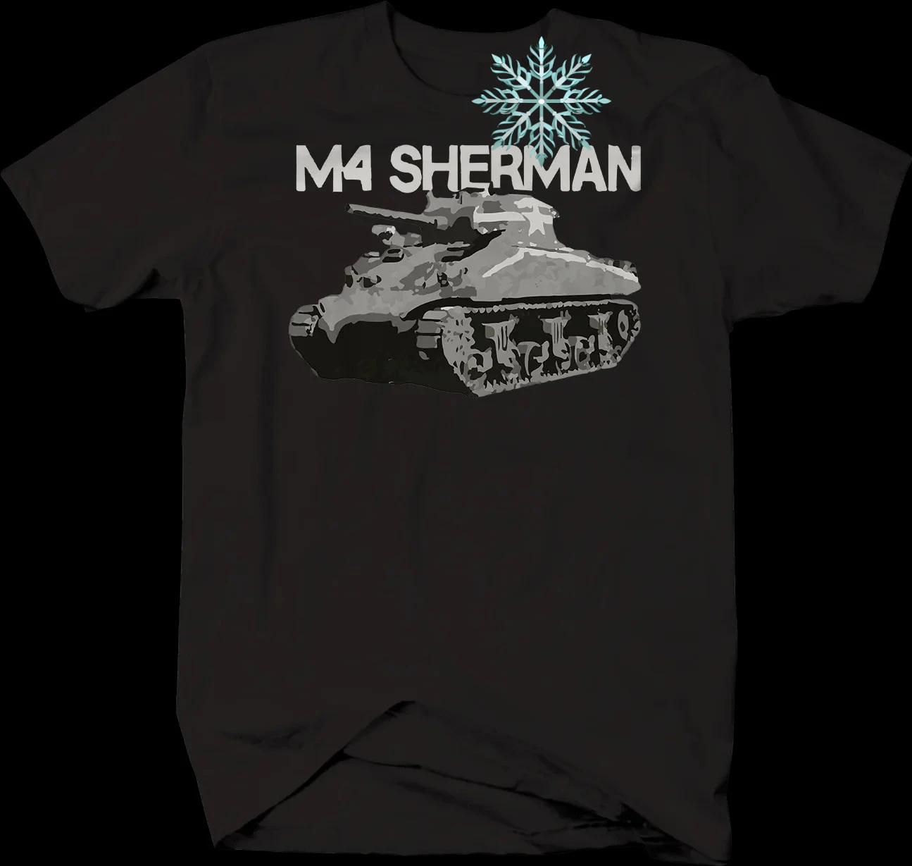 

WWII US Army M4 Sherman Tank T-Shirt New 100% Cotton O-Neck Summer Short Sleeve Casual Mens T-shirt Size S-3XL